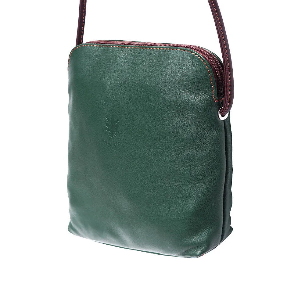 Mia GM leather unisex cross body bag