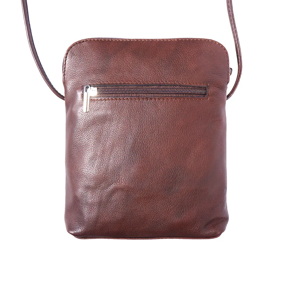 Mia GM leather unisex cross body bag