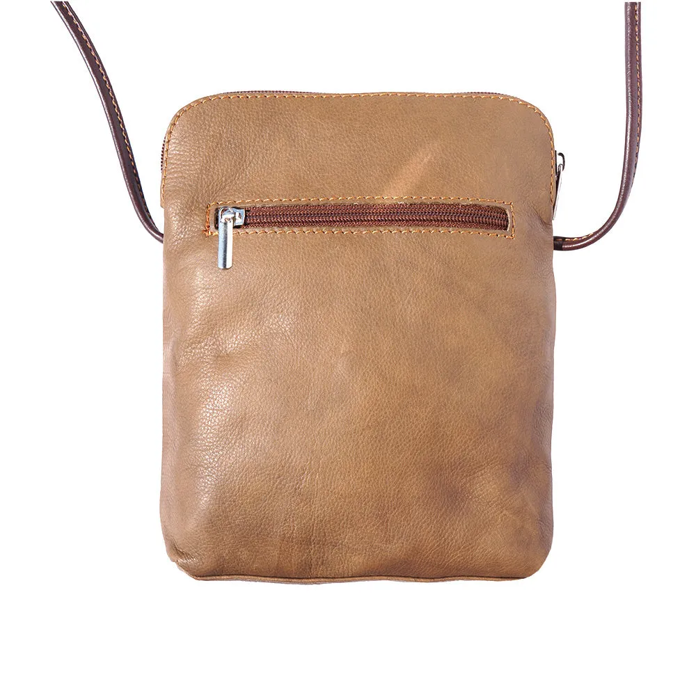 Mia GM leather unisex cross body bag
