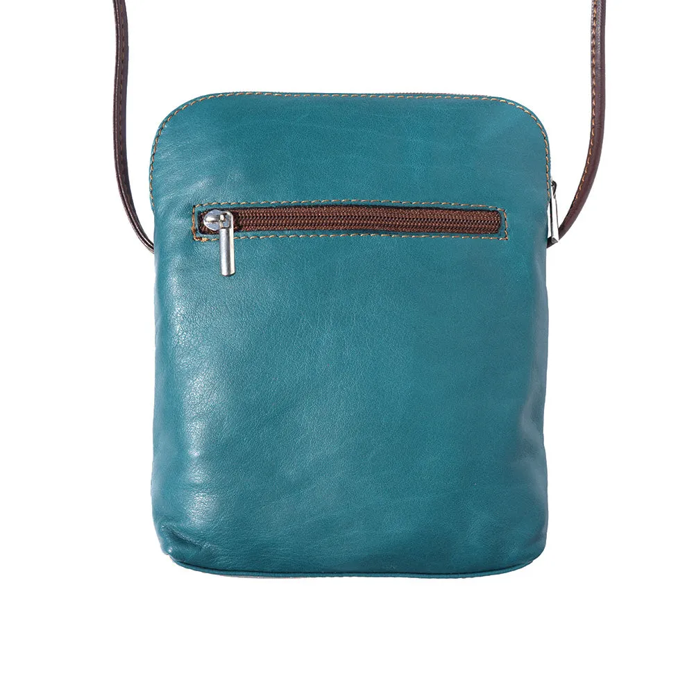 Mia GM leather unisex cross body bag