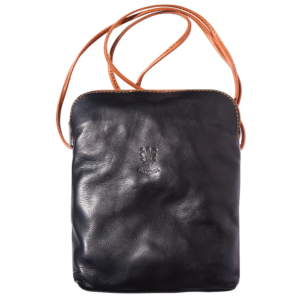 Mia GM leather unisex cross body bag