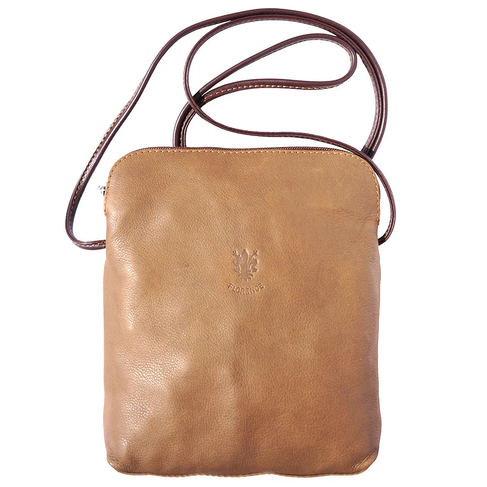 Mia GM leather unisex cross body bag