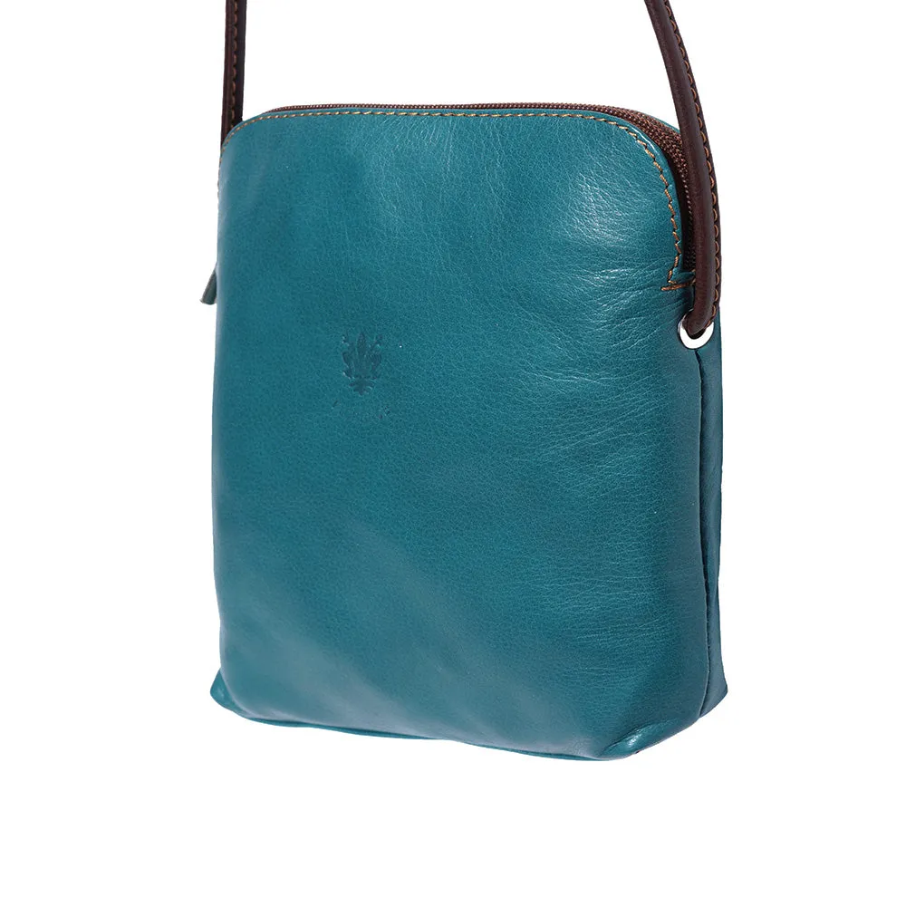 Mia GM leather unisex cross body bag
