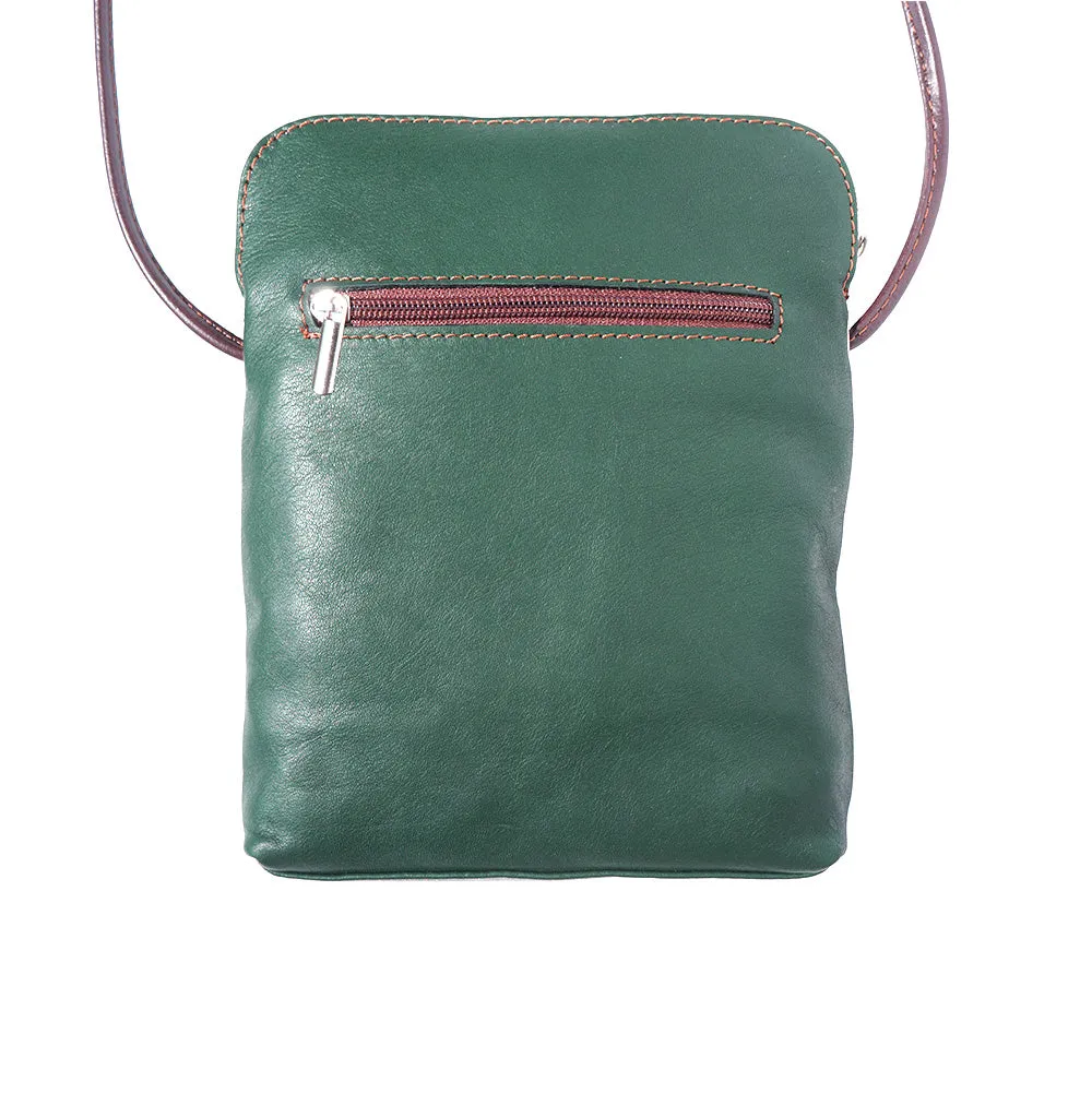 Mia GM leather unisex cross body bag