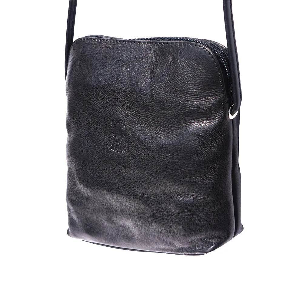 Mia GM leather unisex cross body bag