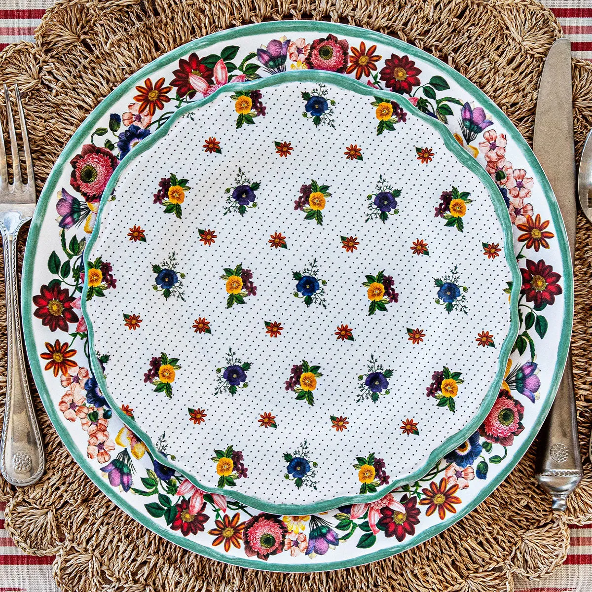 Mirabelle Melamine Dessert/Salad Plate - Multi