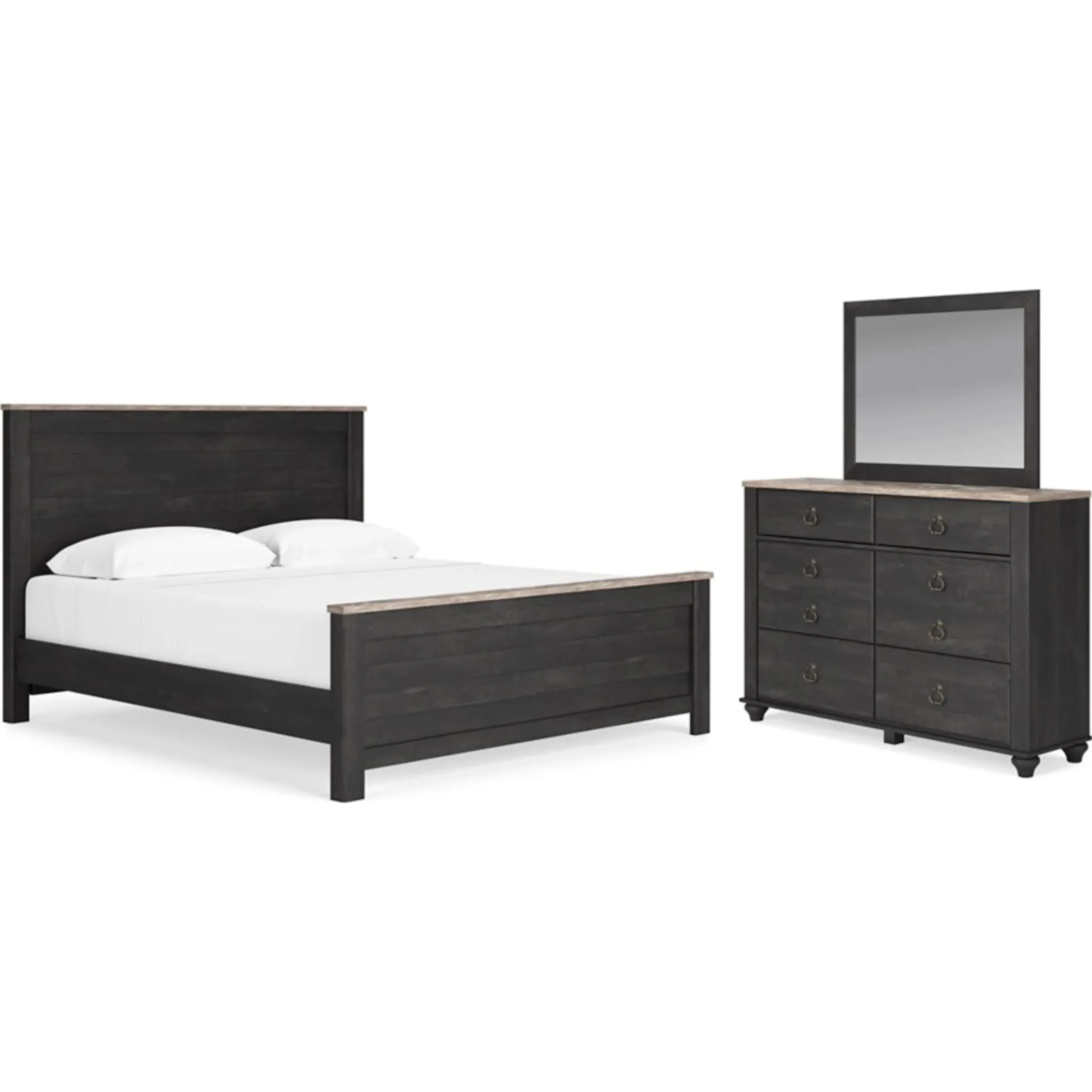 Nanforth 5 Piece Panel Bedroom