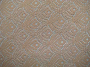 NYLON FLORAL "PREMIERE" STRETCHED LACE KNIT<br><h6>4-PEACH<br>LACE18-YZ</h6>