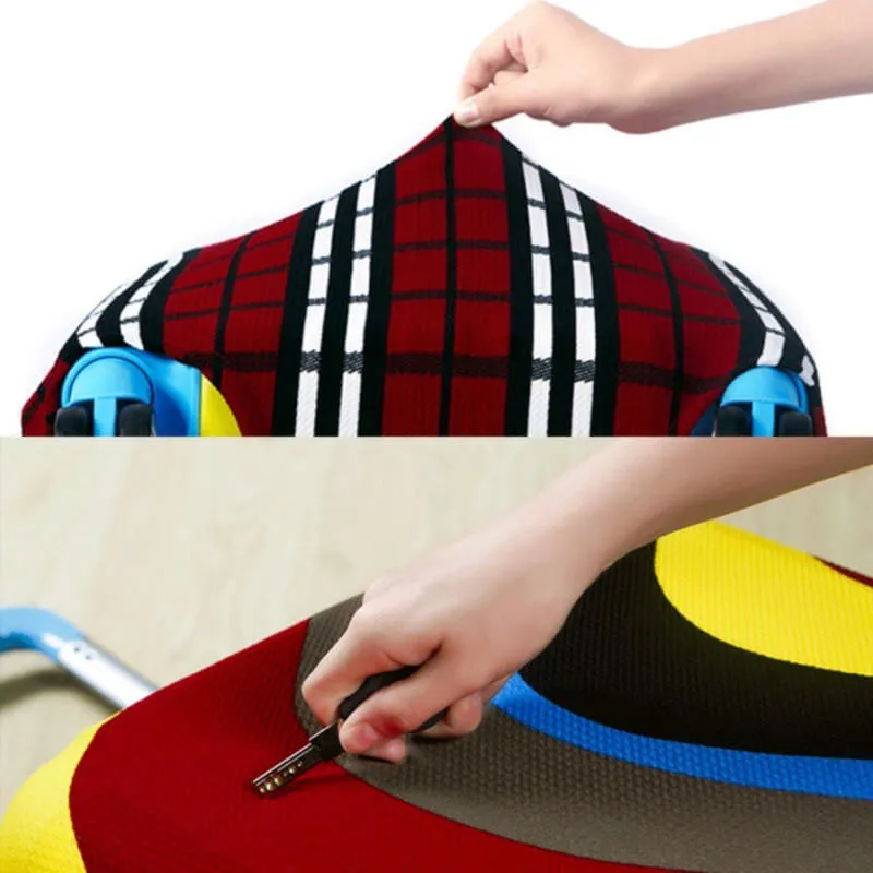 Orange Luggage Suitcase Protective Cover