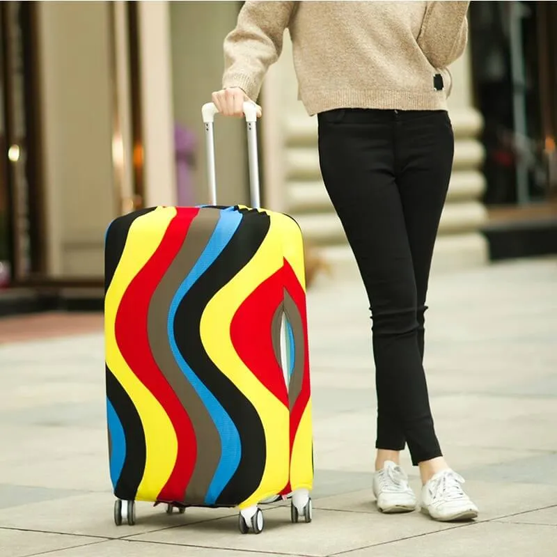Orange Luggage Suitcase Protective Cover