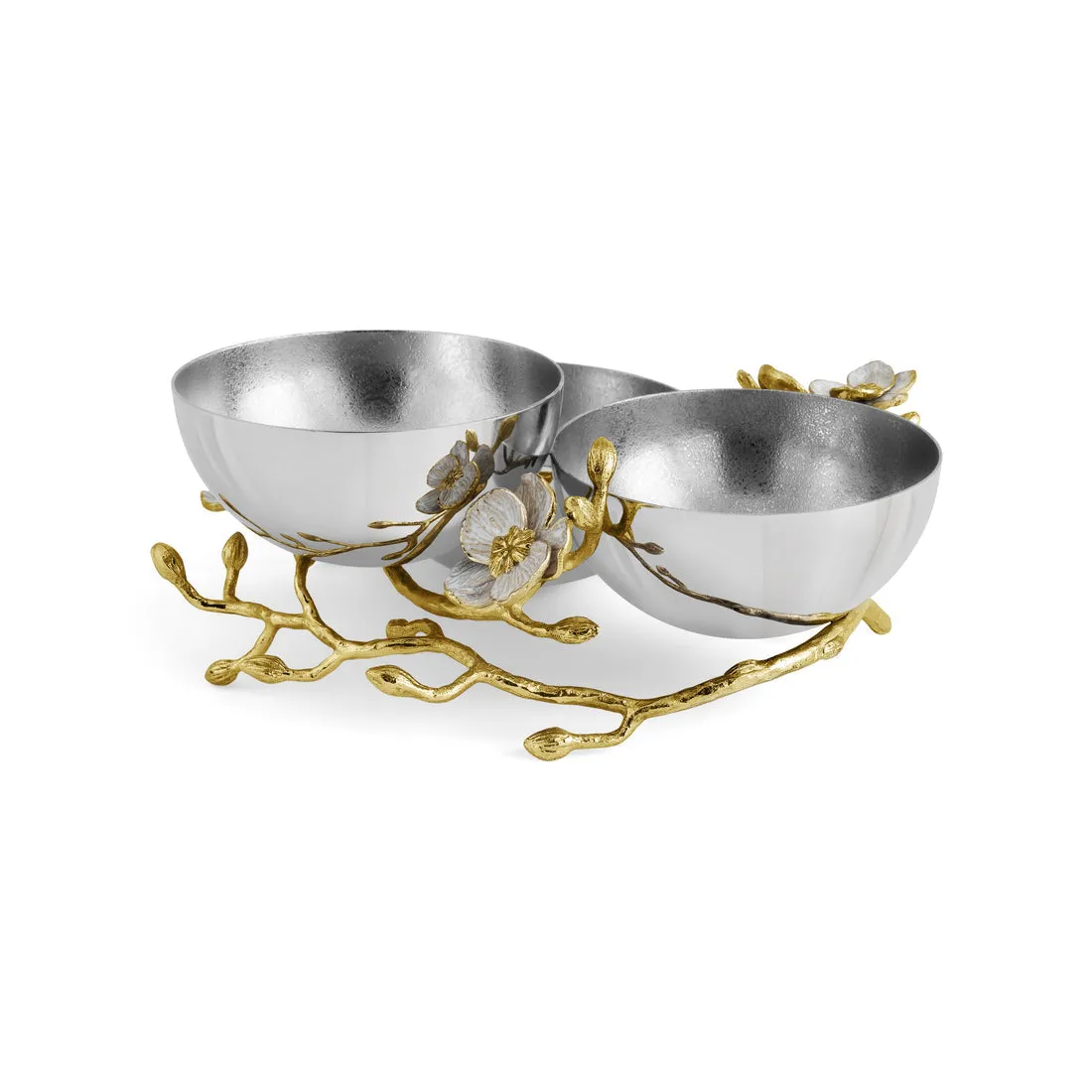 Orchid Triple Bowl