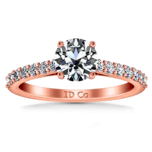 Pave Diamond Engagement Ring Harmoney 14K Rose Gold