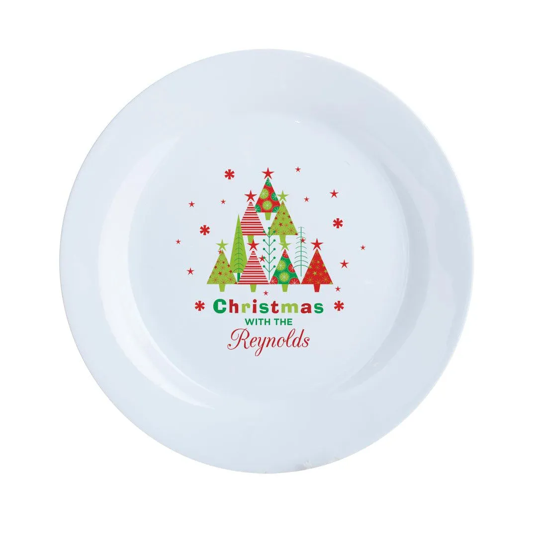 Personalized Christmas Ceramic Plate