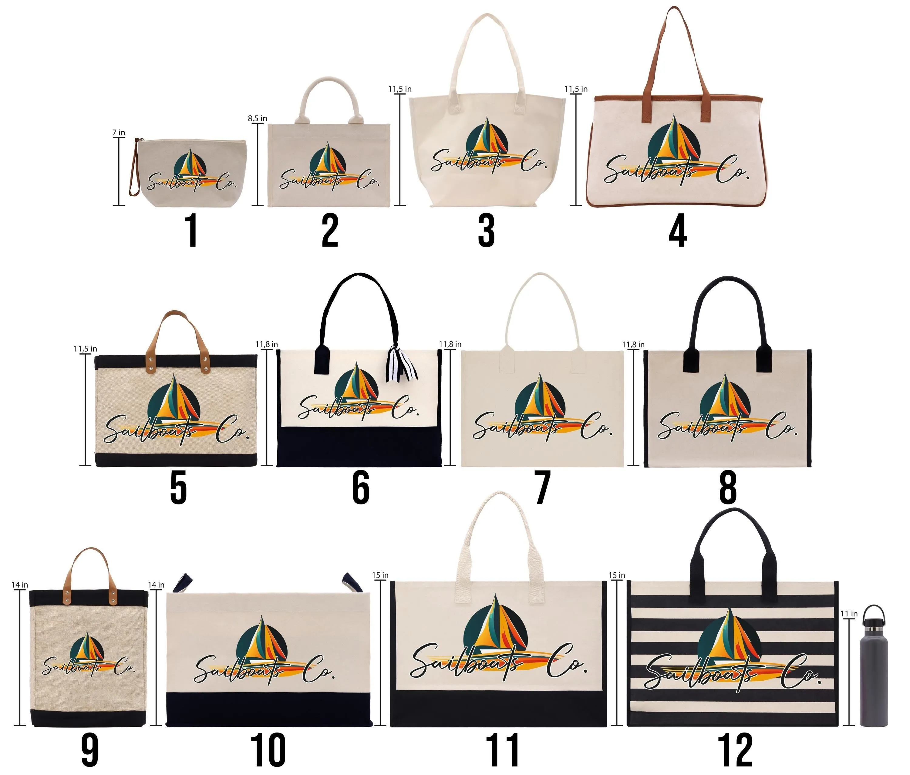 Personalized Year Mexico Cotton Canvas Tote Bag Custom Cancun Trip Bag Mexico Wedding Welcome Bag Party Favor Bags (MXTB1012)