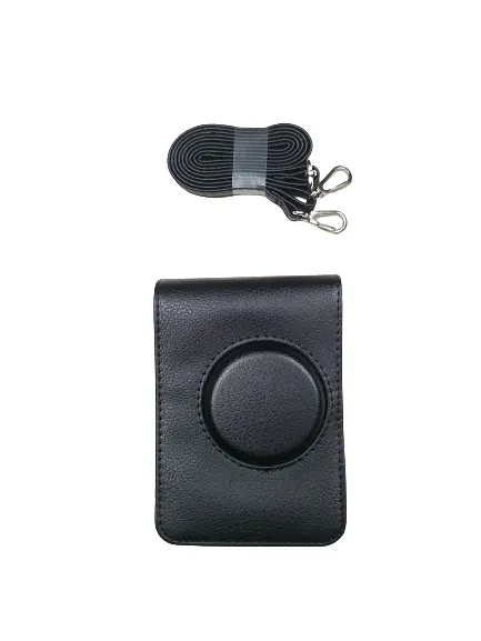 Pikxi Fujifilm Instax Mini Evo PU Leather Camera Case Cover Carrying Bag (Vertical) (Black, and Brown)