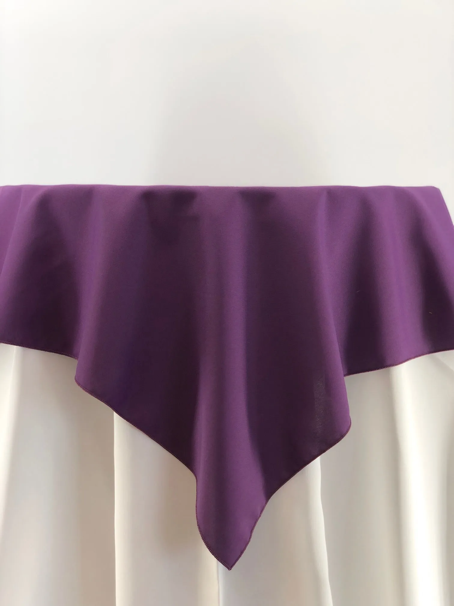 Plum Polyester Tablecloth