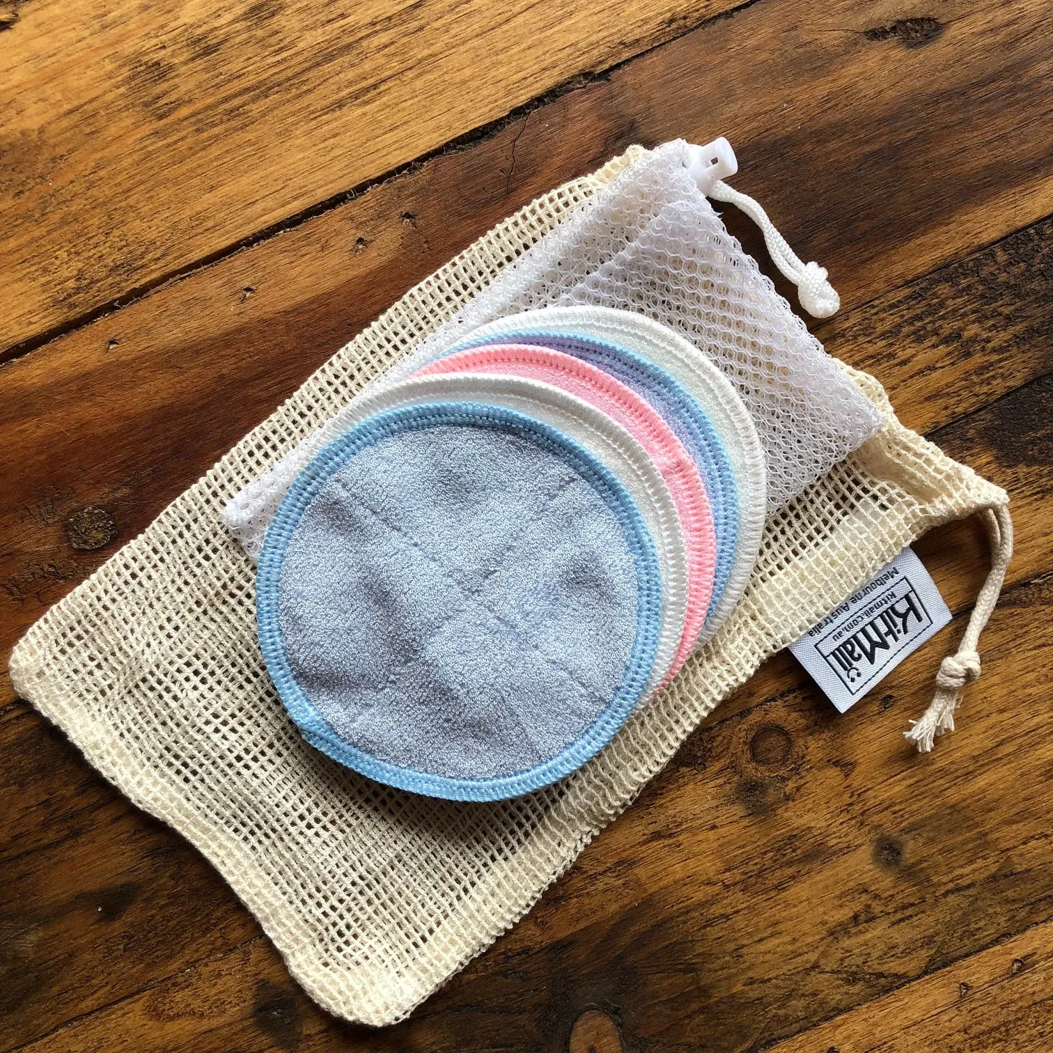 Reusable Bamboo Cotton Make-Up Remover Pads - Mixed Colours