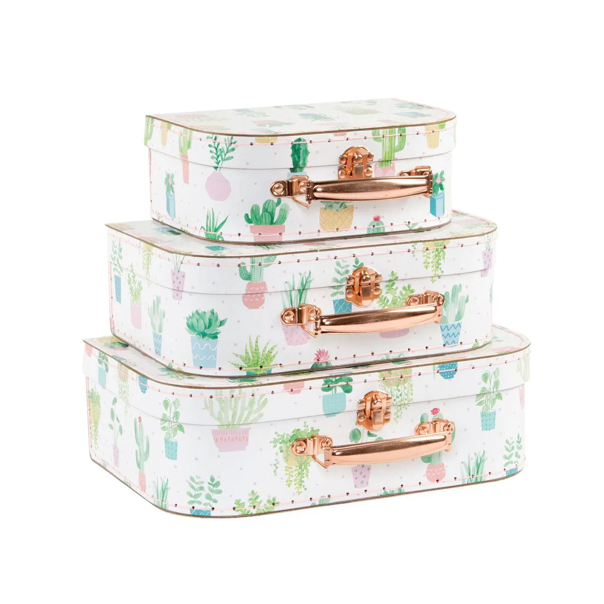 RJB Stone Pastel Cactus Suitcase