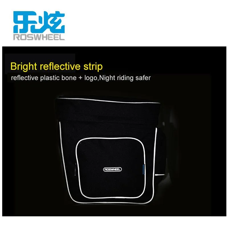 ROSWHEEL 30L Rear Rack Trunk Bike Double storage Bag
