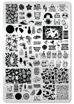 Seas The Day - Uber Chic Nail Stamping Plate