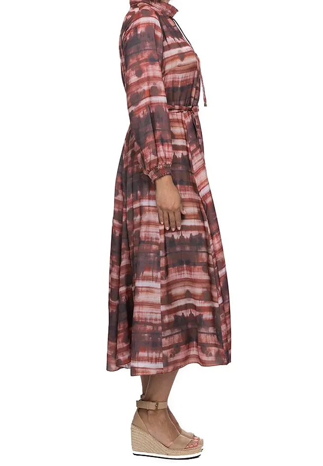 Spice Dress in Ginger Print