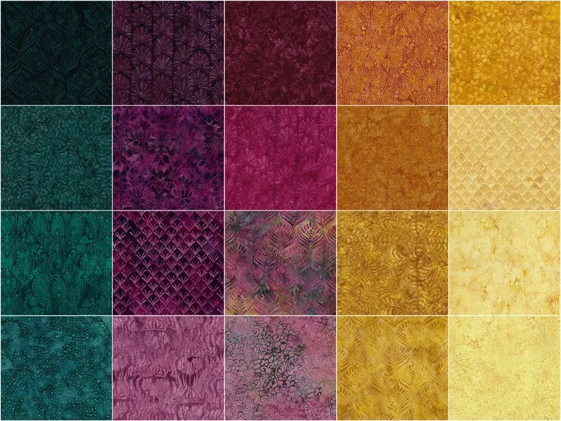 Sunset Plumes Batiks Stamps