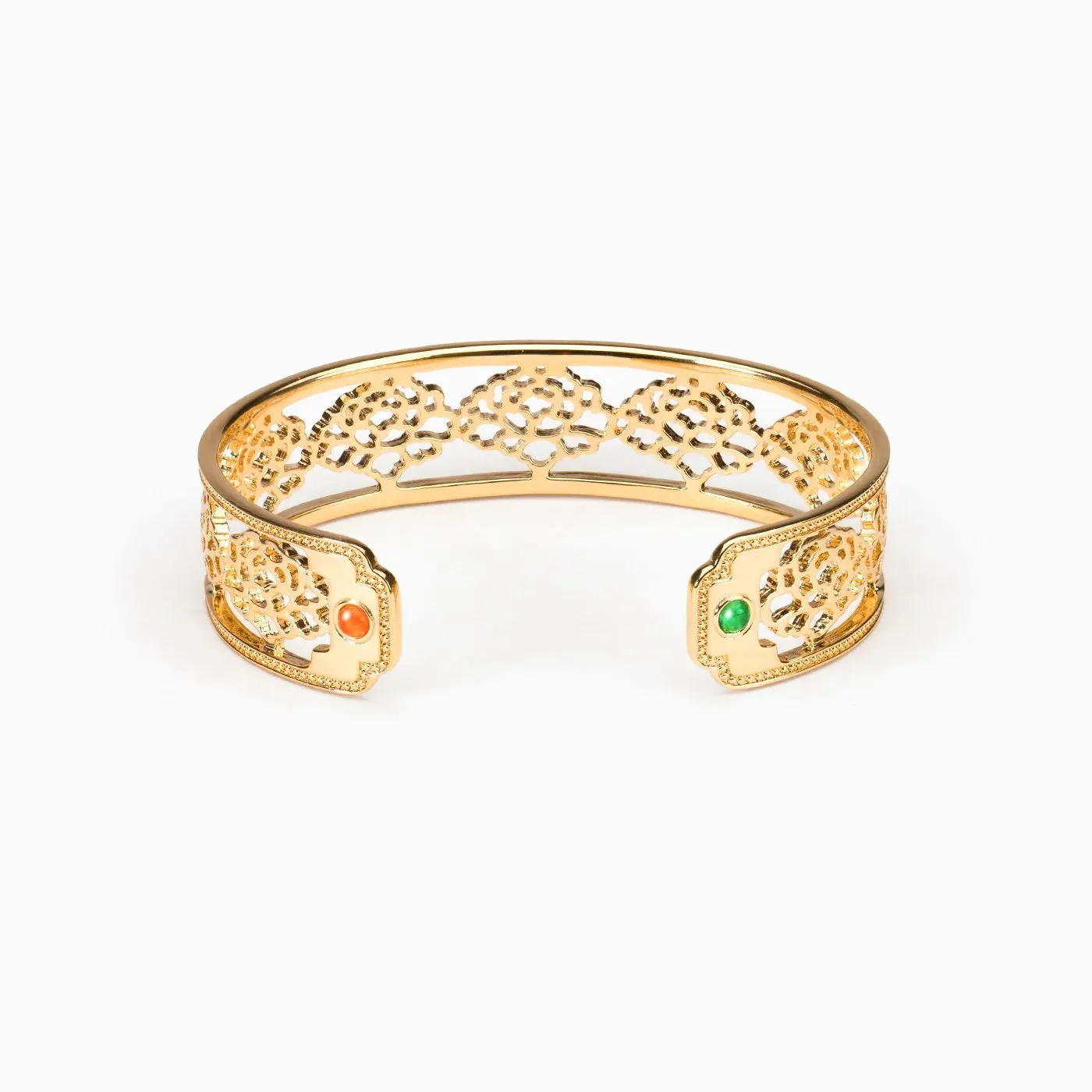 Tang Flower Bracelet Cuff