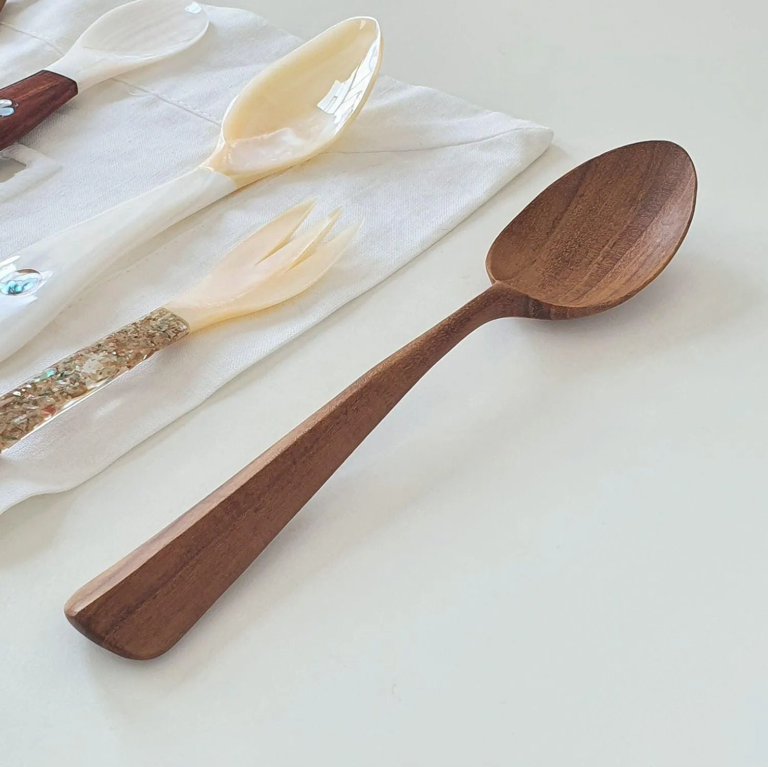 Teak Dessert Spoon