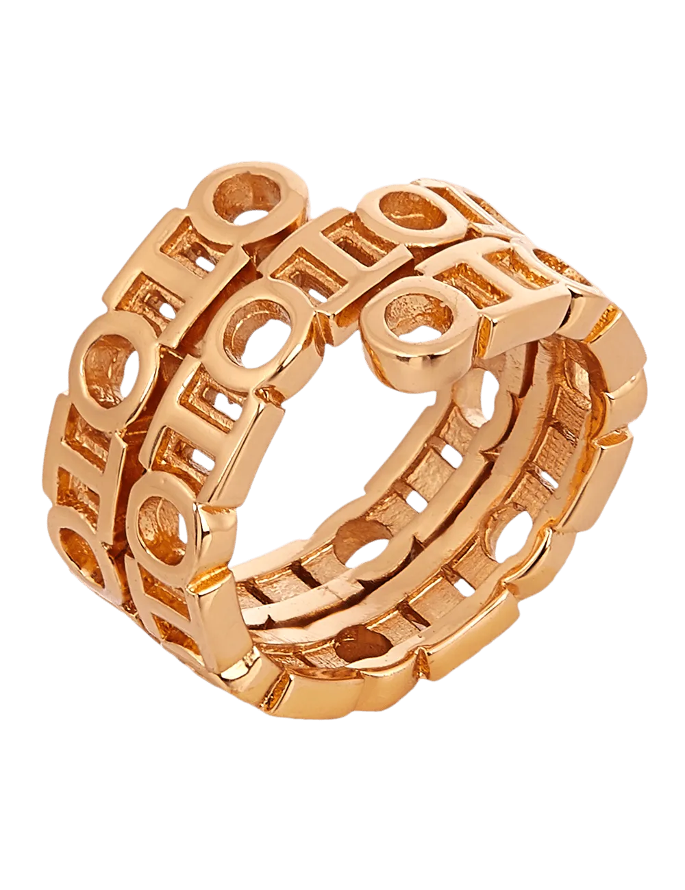 The O.H Monogram Spin Ring
