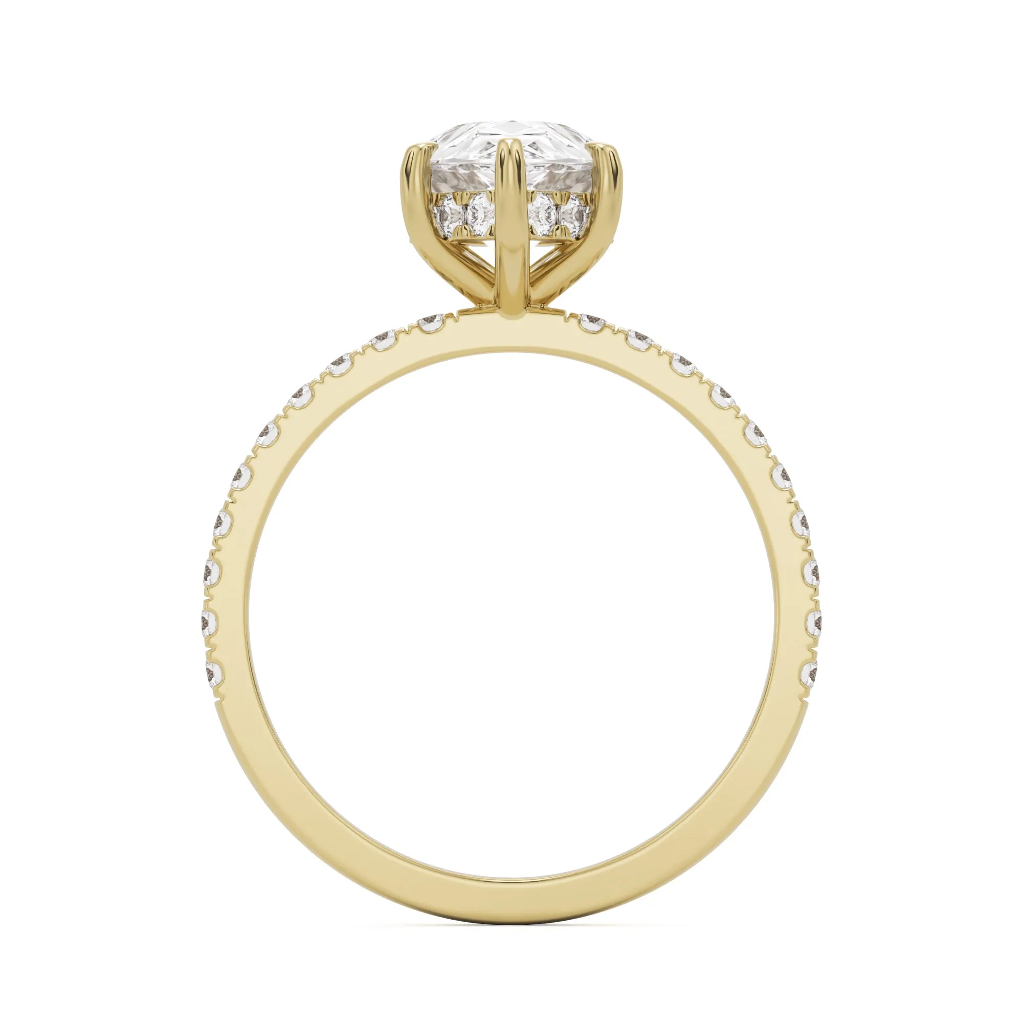 The Pear Hidden Halo Pavé