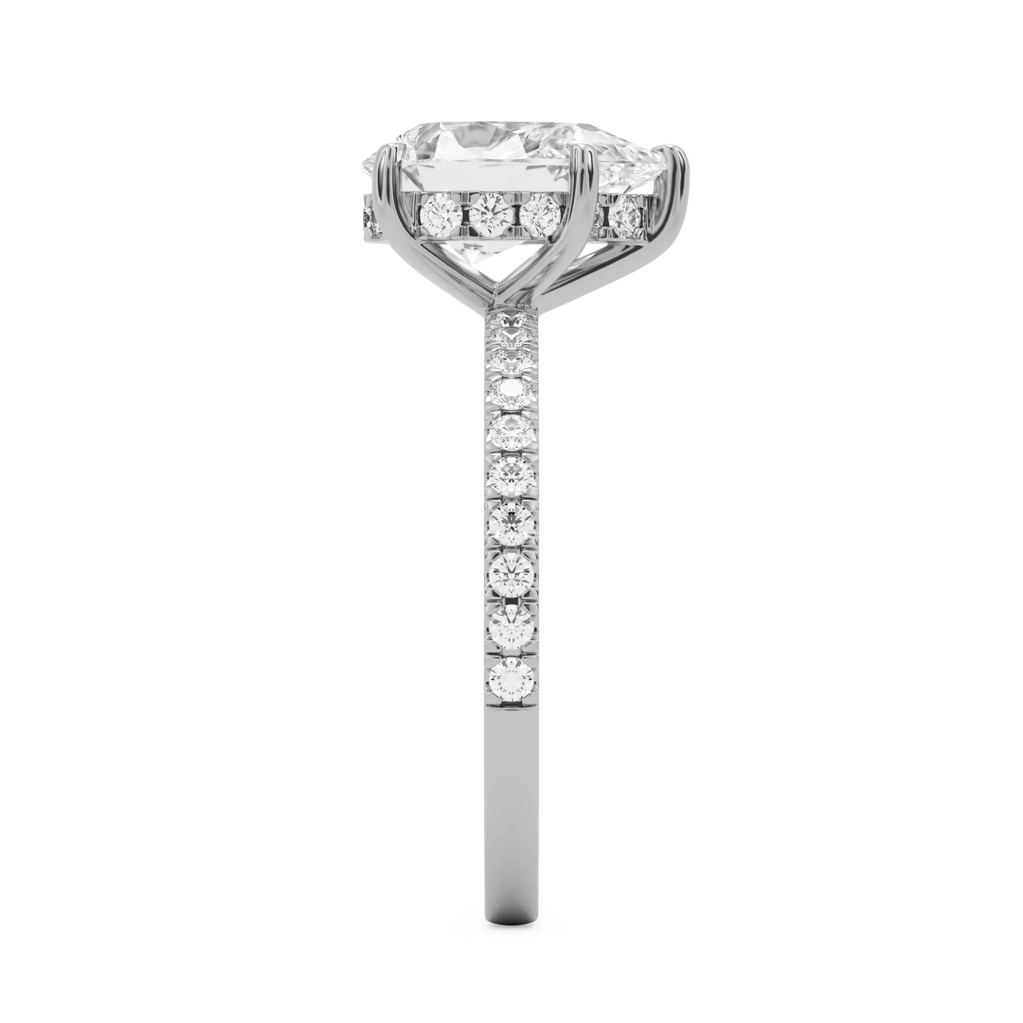 The Pear Hidden Halo Pavé