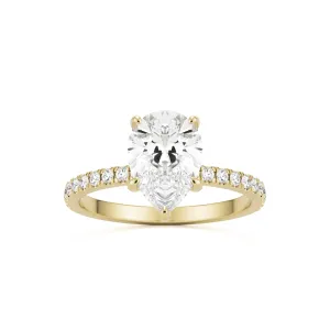 The Pear Hidden Halo Pavé