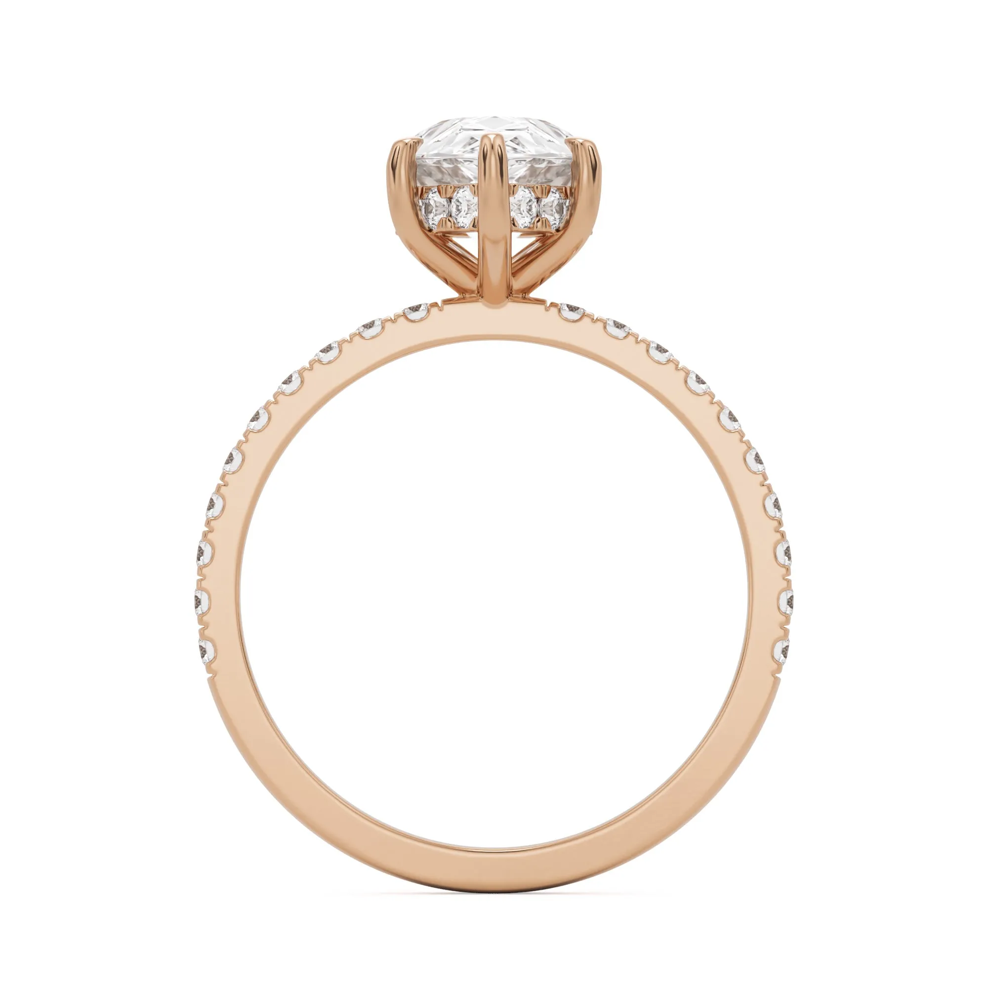The Pear Hidden Halo Pavé