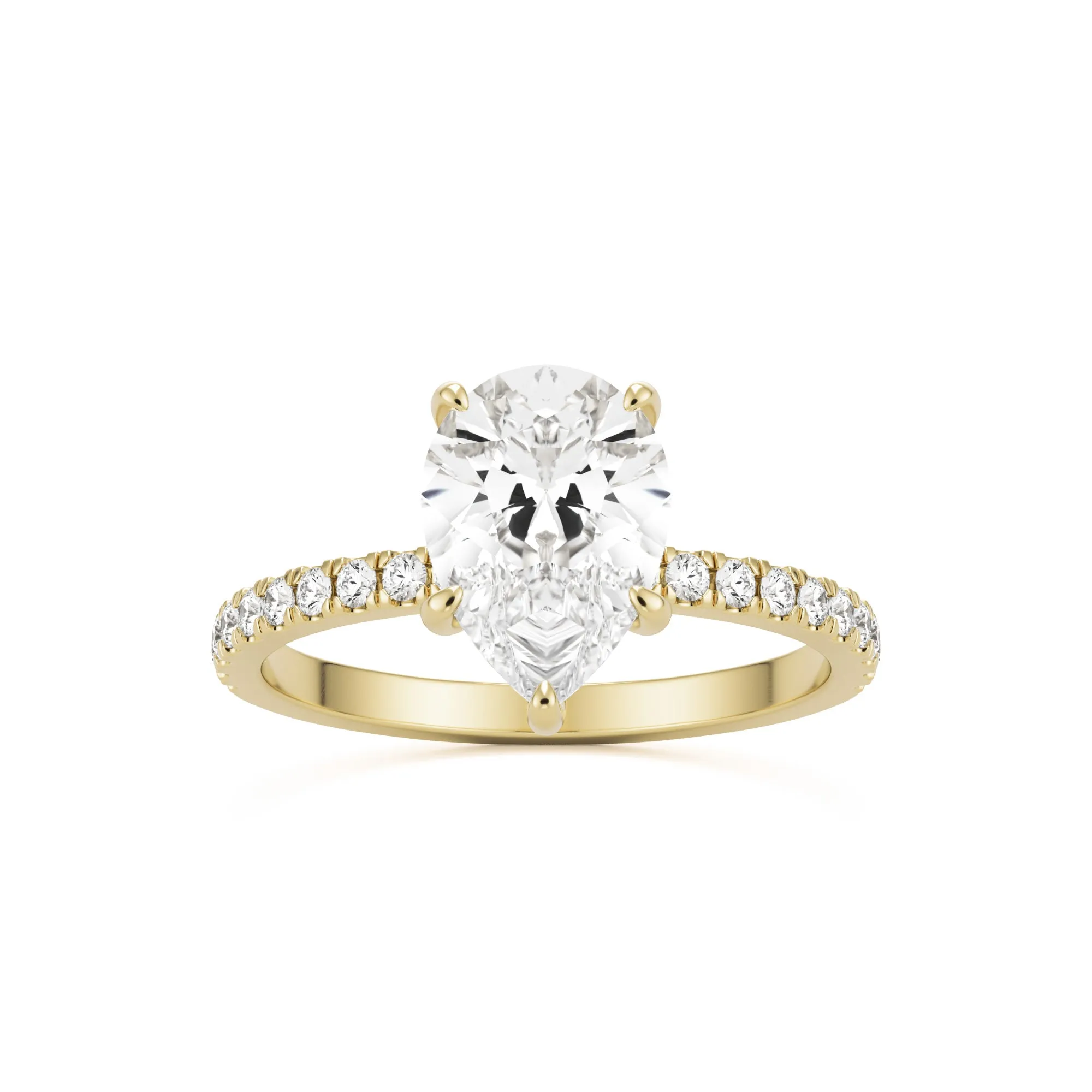 The Pear Hidden Halo Pavé