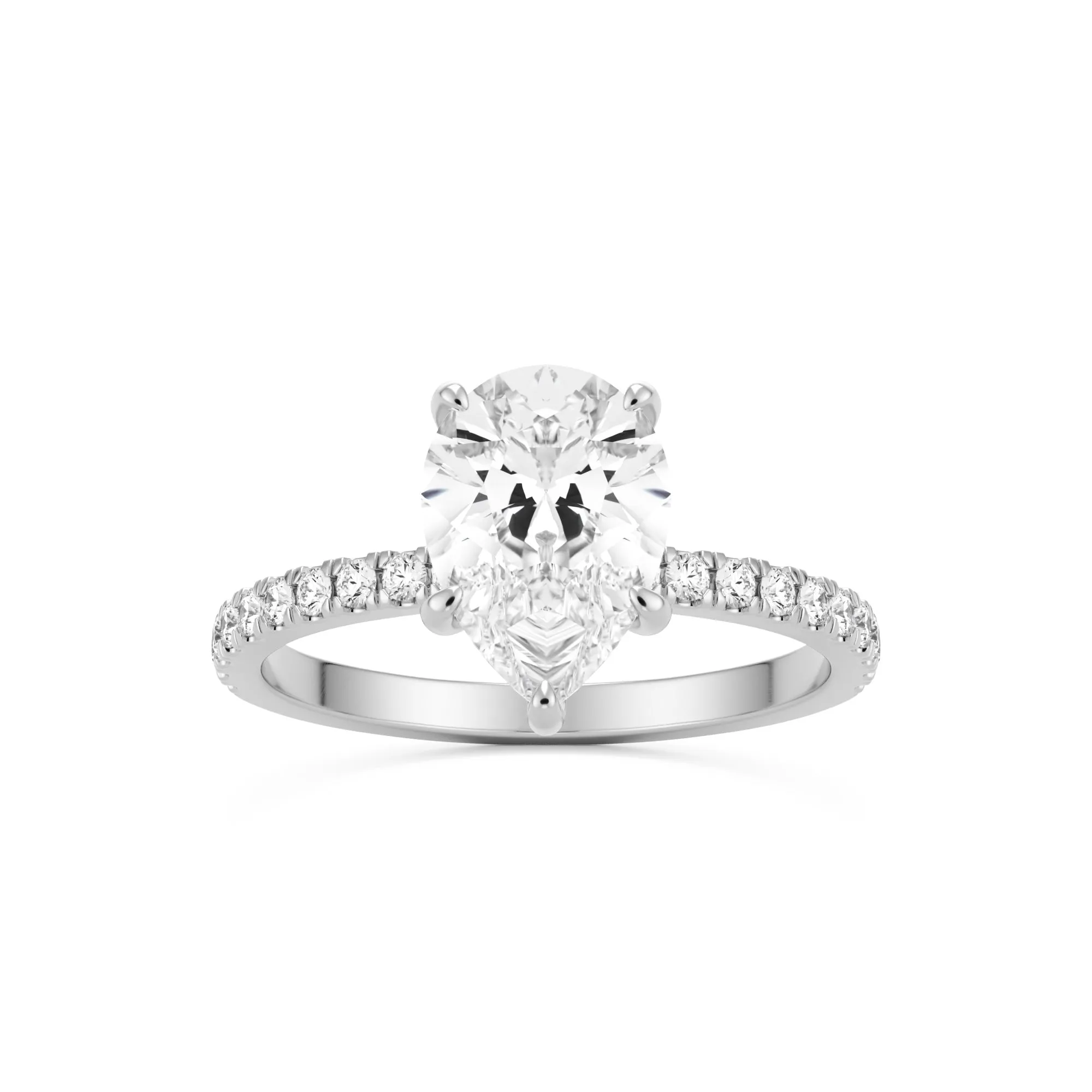 The Pear Hidden Halo Pavé
