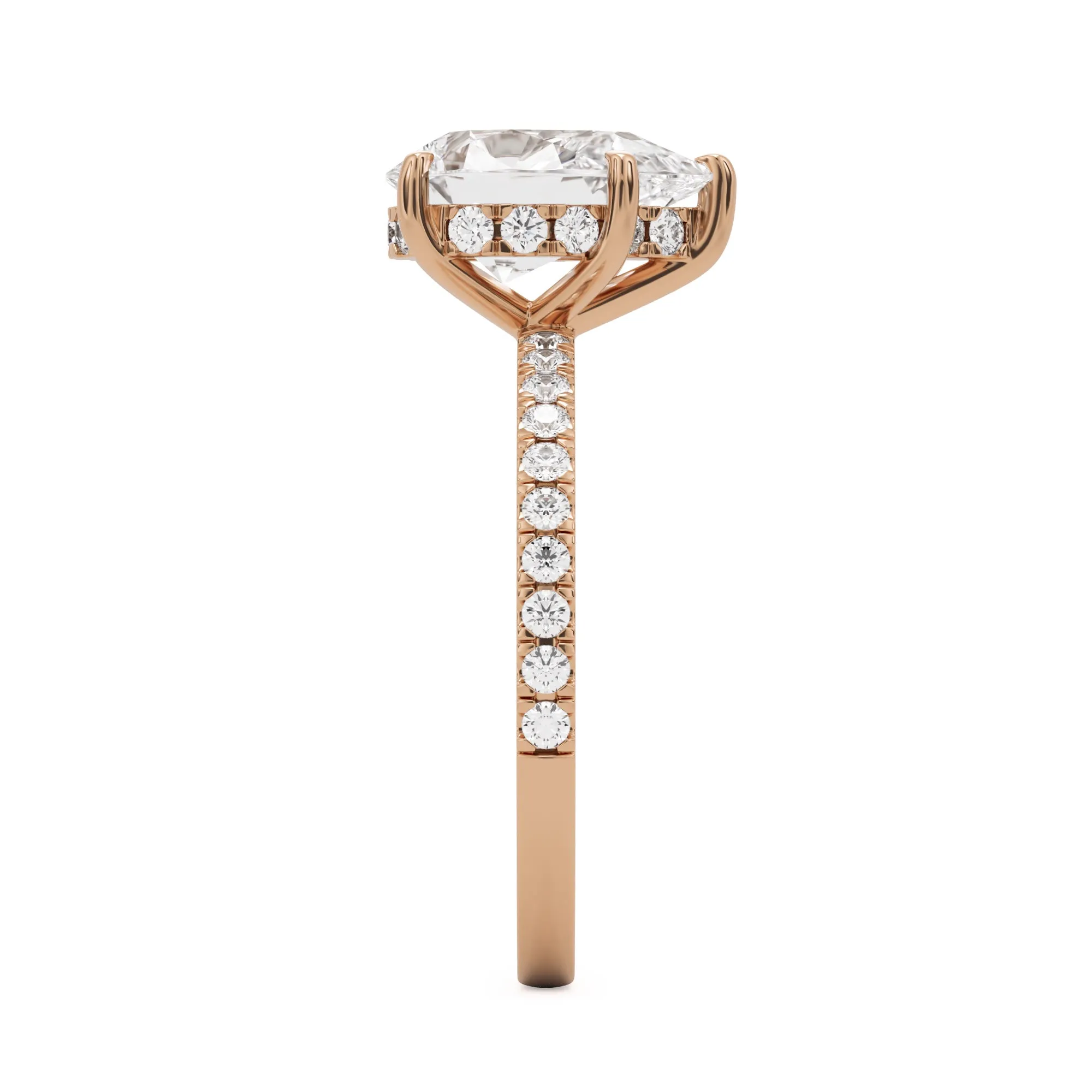 The Pear Hidden Halo Pavé