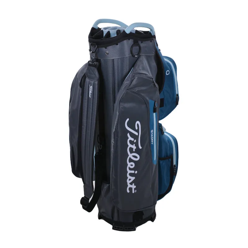 TITLEIST Cart 15 StaDry Cart Bag (Charcoal/Lagoon/Sky)