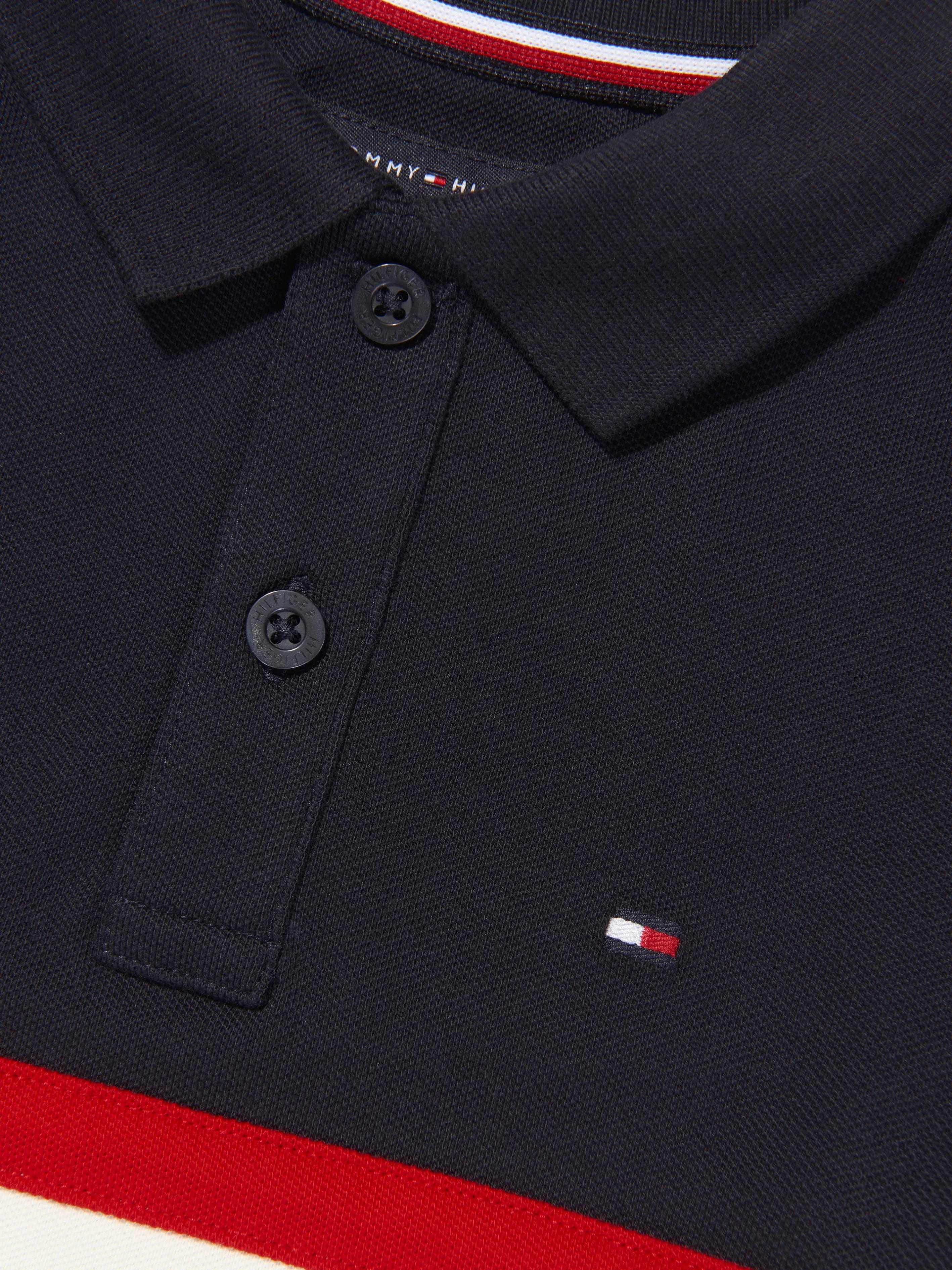 Tommy Hilfiger Boys Long Sleeve Colourblock Polo Shirt