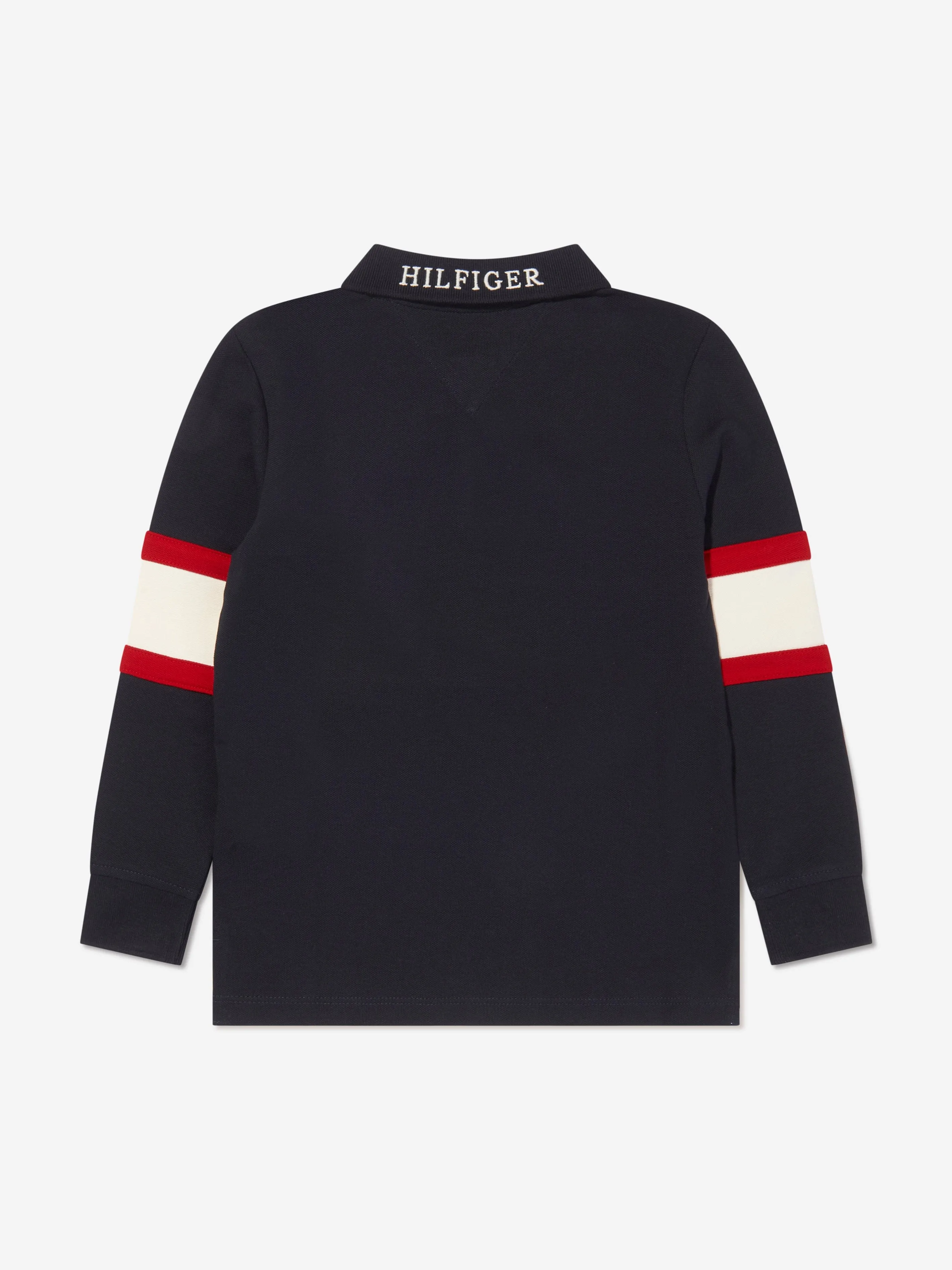 Tommy Hilfiger Boys Long Sleeve Colourblock Polo Shirt