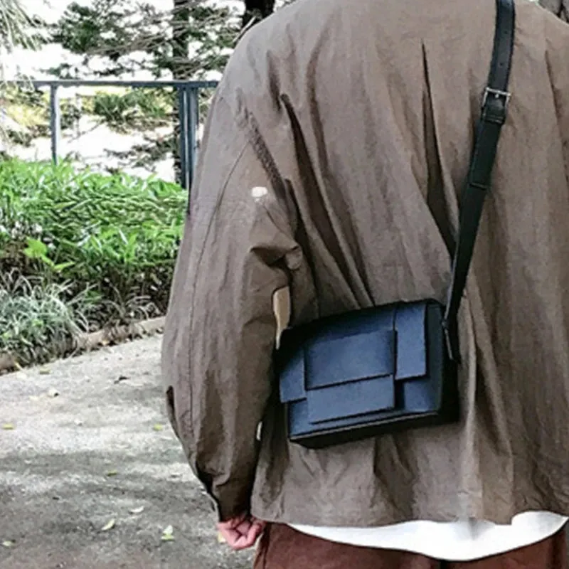 UAKISS  -  Luxury Designer Men's Crossbody Bag Fashion Small Square Bag Simple Versatile One Shoulder Messenger Bag NEW