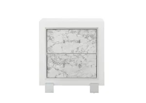 White Santorini Nightstand