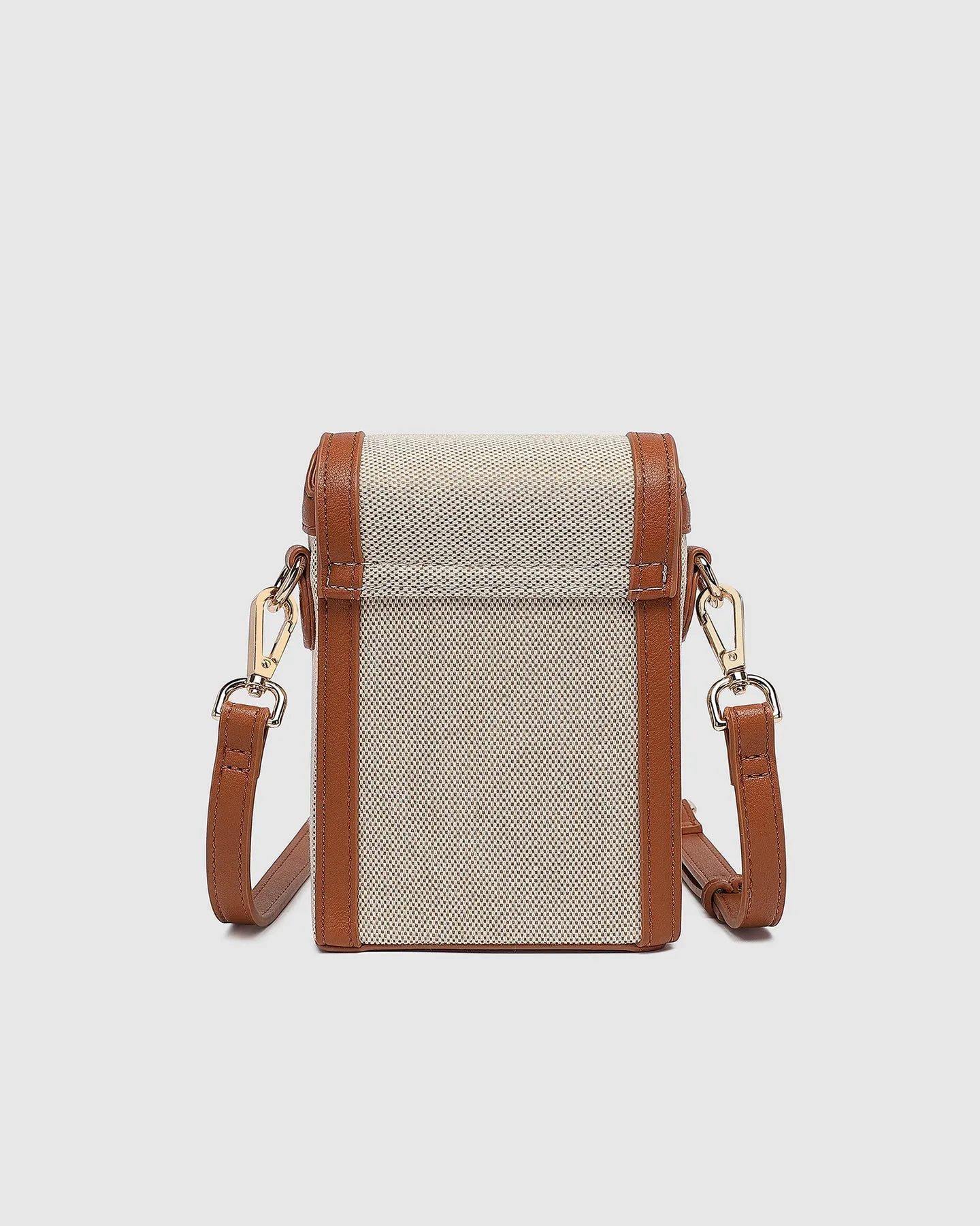 YOKO CANVAS PHONE BAG TAN